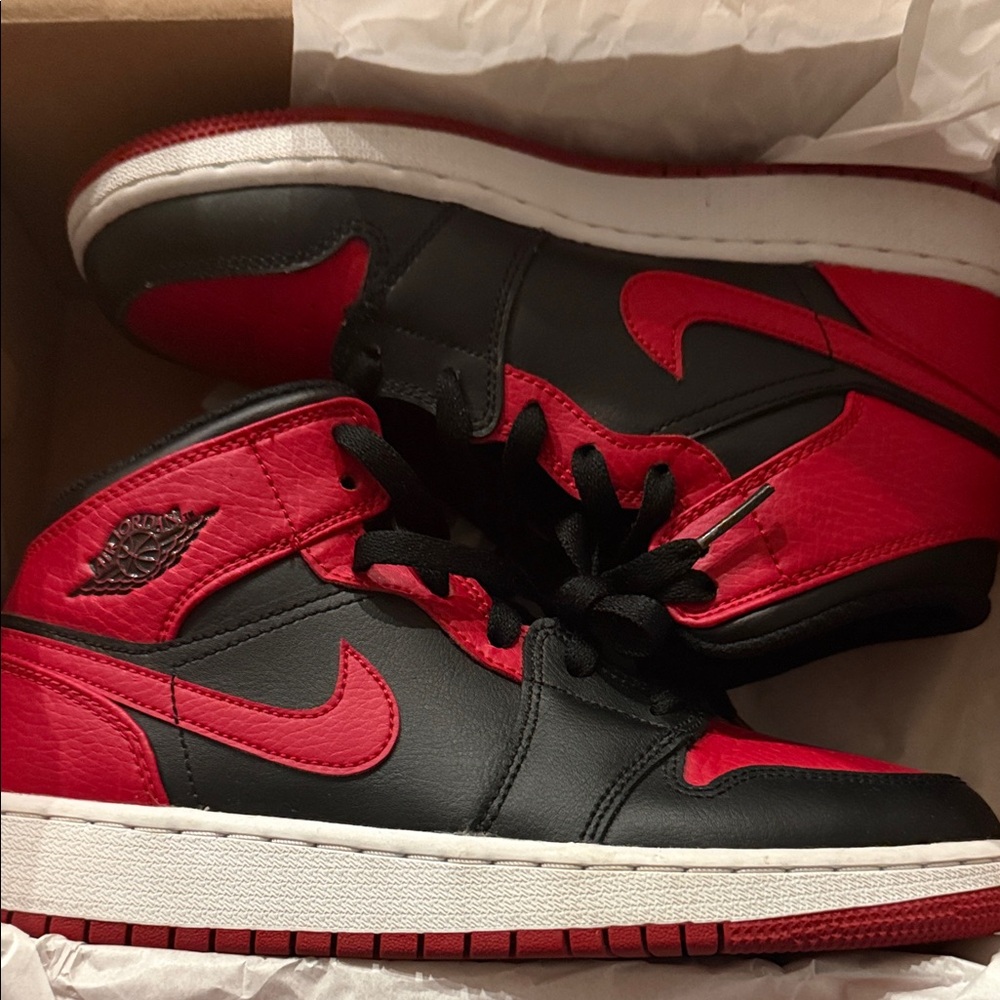 Nike Air Jordan Black and Red High-Tops